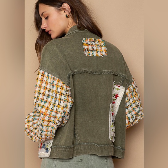 #5 CLOSEOUT FIRM 🌸New! Pol Stunning Patches boho Jacket Coat - Picture 5 of 5